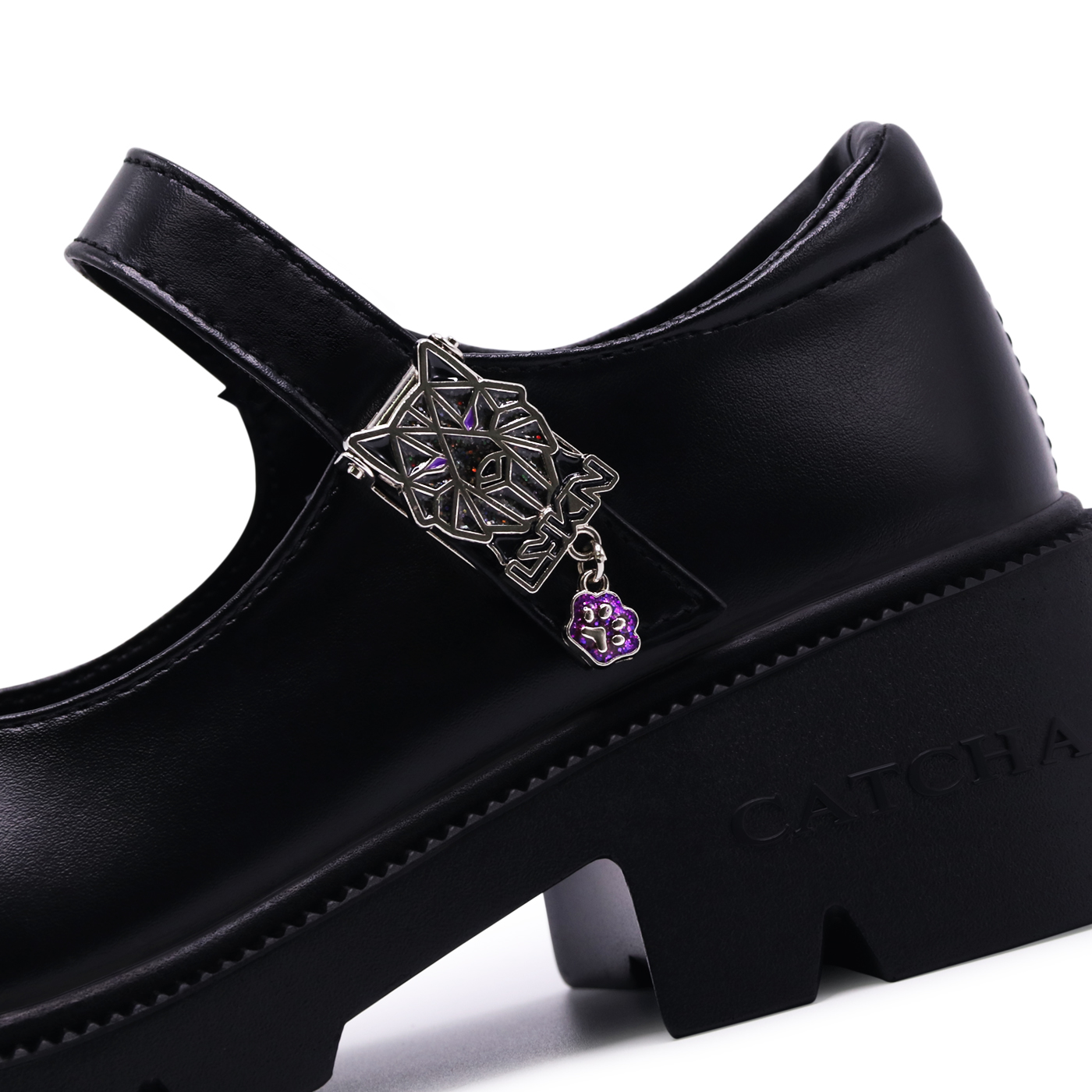 CATCHA รองเท้าหนังส้นสูง (PU) รุ่น Catcha x Lykn (CXLYKN2) สีดำ - Image 6