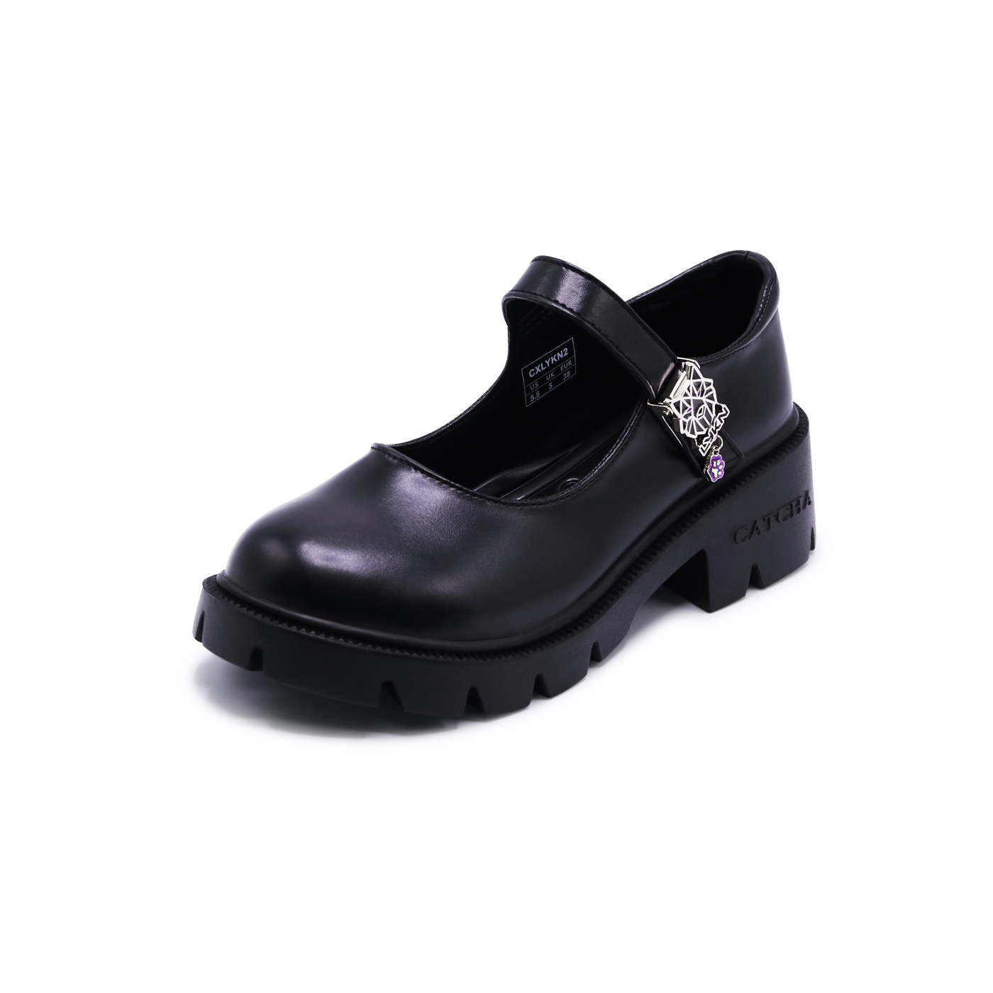 CATCHA รองเท้าหนังส้นสูง (PU) รุ่น Catcha x Lykn (CXLYKN2) สีดำ